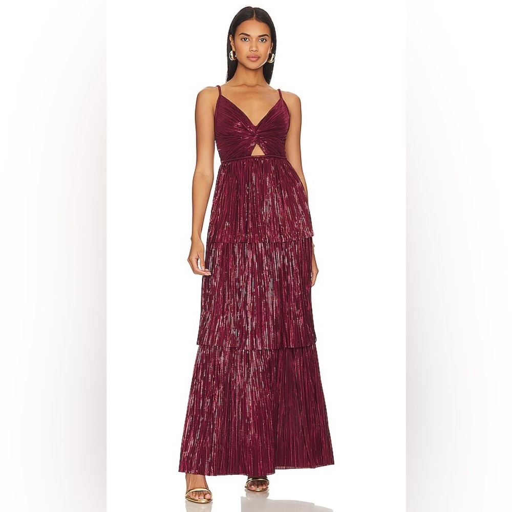 NWT - Sabina Musayev Doris Dress in Ruby Wine - Size: XS